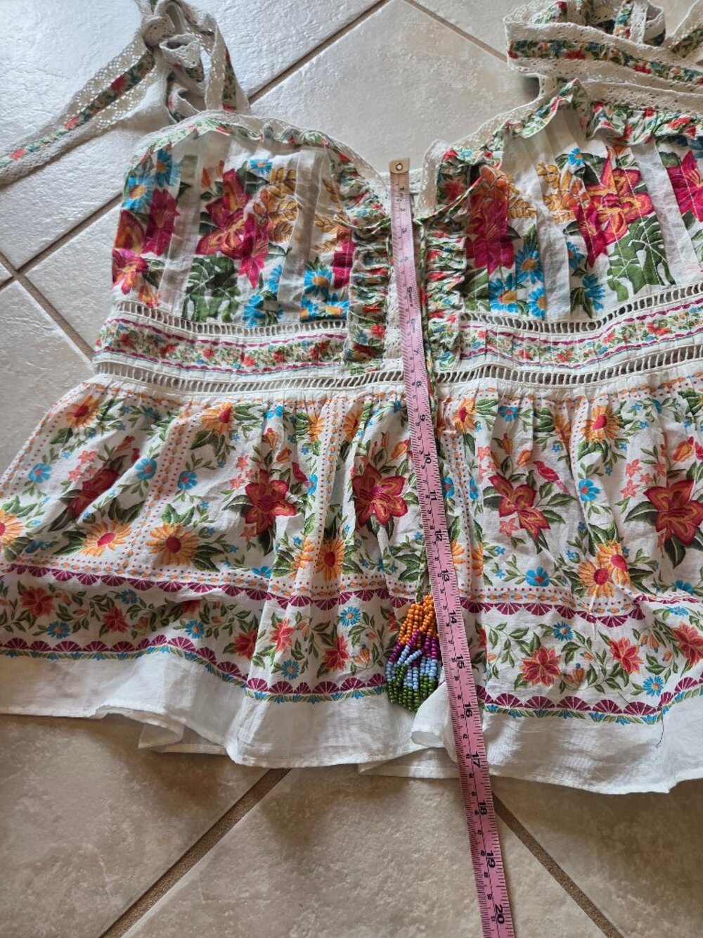 FARM RIO BLOOM GARDEN 2 PIECE -MAXI SKIRT W/TOP - Picture 15 of 16